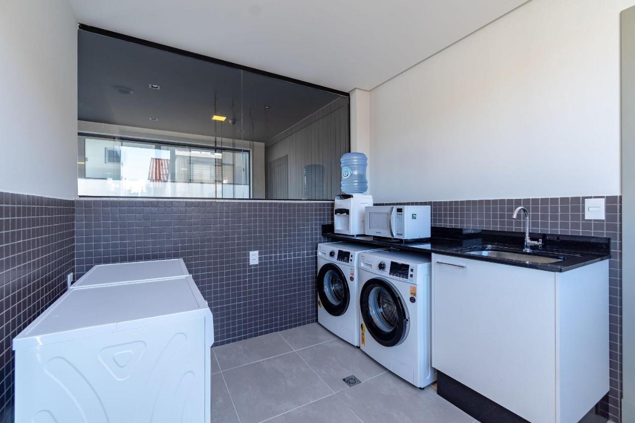 Confortavel Loft Com Vista Para O Mar - Condominio Com Piscina بومبينهاس المظهر الخارجي الصورة